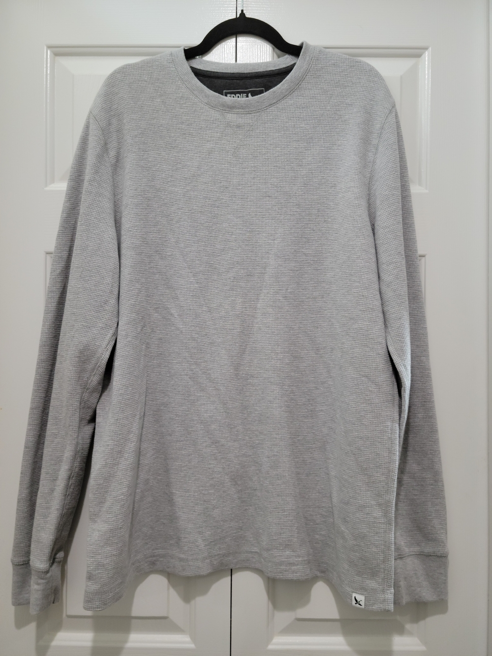 Eddie Bauer Light Gray Long Sleeve Crewneck Sweatshirt